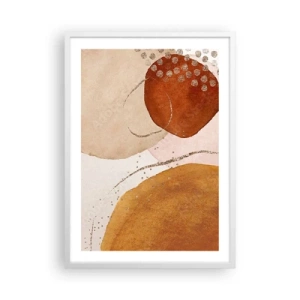 Plakát v bílém rámu - Zaoblení a pohyb - 50x70 cm