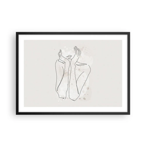 Plakát v černém rámu - Zasněný okamžik - 70x50 cm