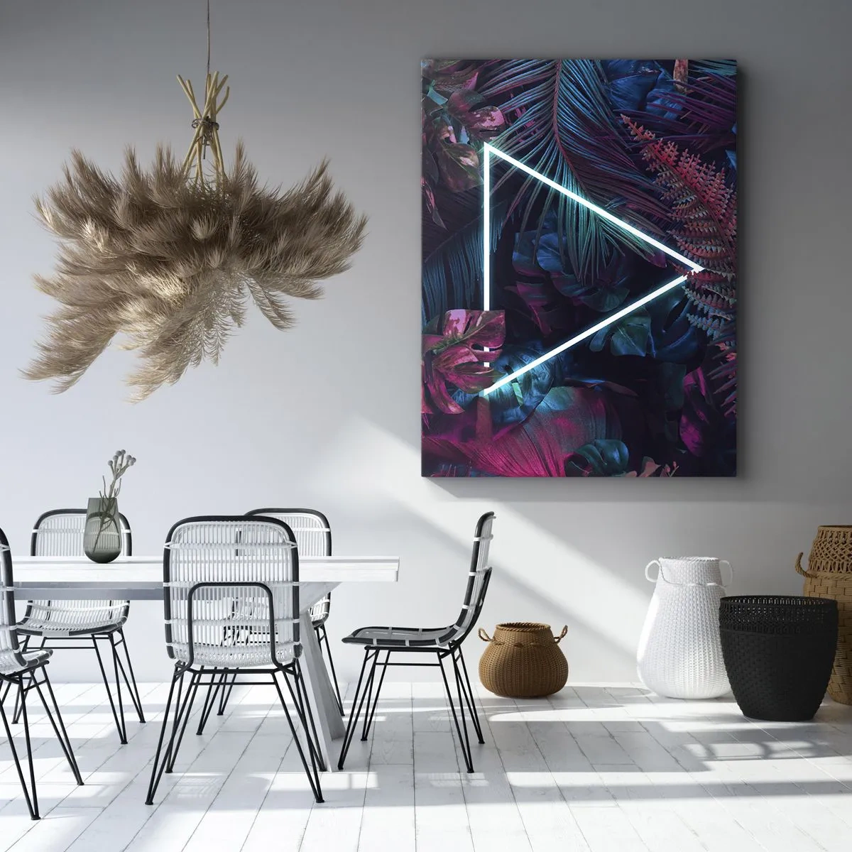 Obraz na plátně - Zahrada v disco stylu - 70x100 cm