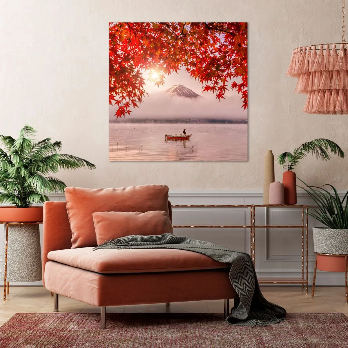 Obraz na plátně - V japonském stylu - 60x60 cm