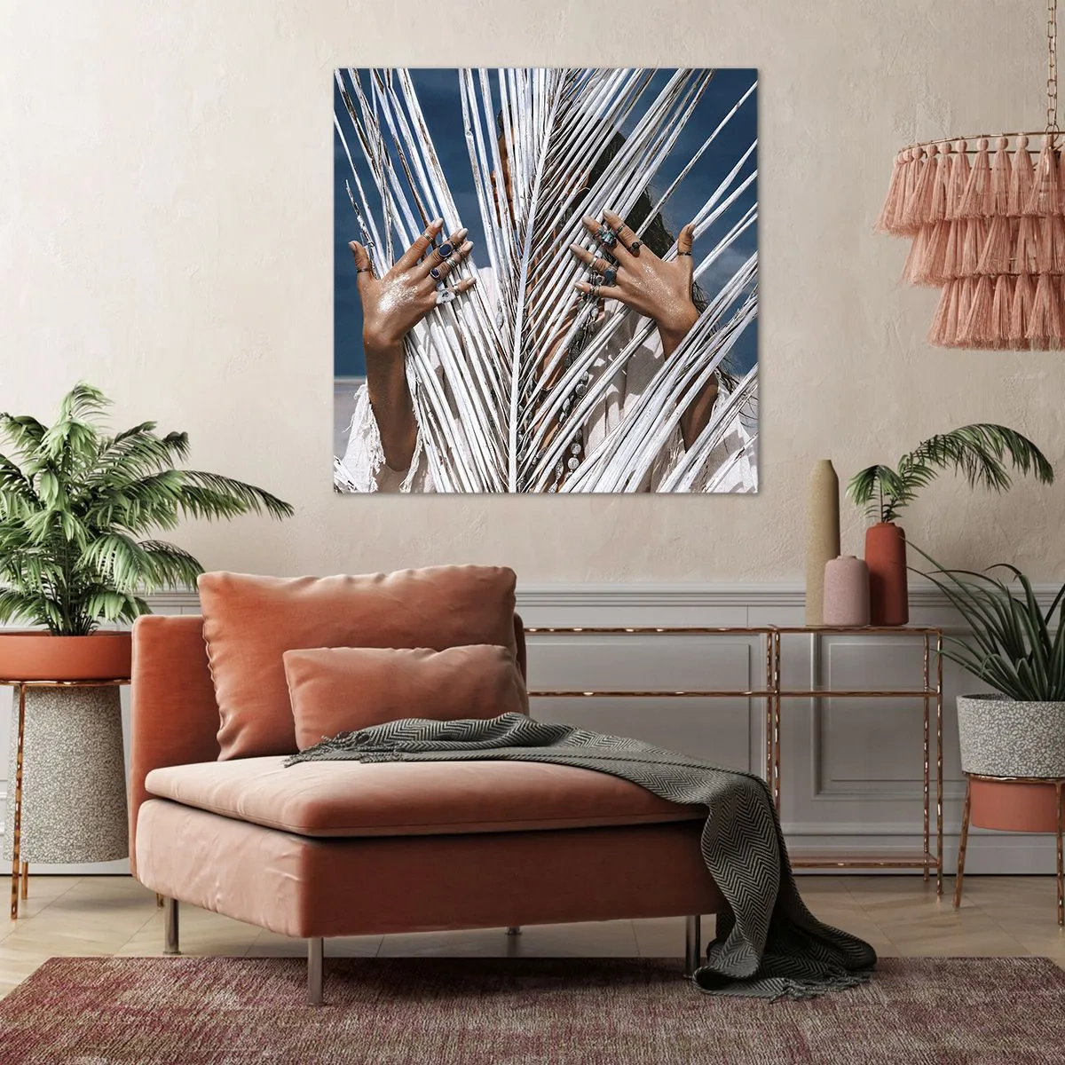 Obraz na plátně - Šamanová holka? - 40x40 cm