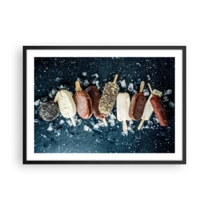 Plakát v černém rámu - Chuť horkého léta - 70x50 cm