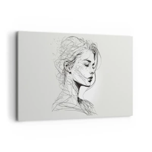 Obraz na plátně - Portrét v zamyšlení - 120x80 cm