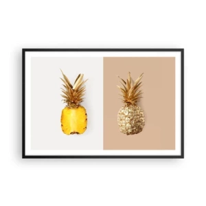 Plakát v černém rámu - Ananas pro nás - 91x61 cm