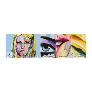 Vzor Fototapety Samolepicí Deluxe Sticker - Podívej se jí přímo do očí - Žena, Portrét ženy, Dívka - 100x30 cm