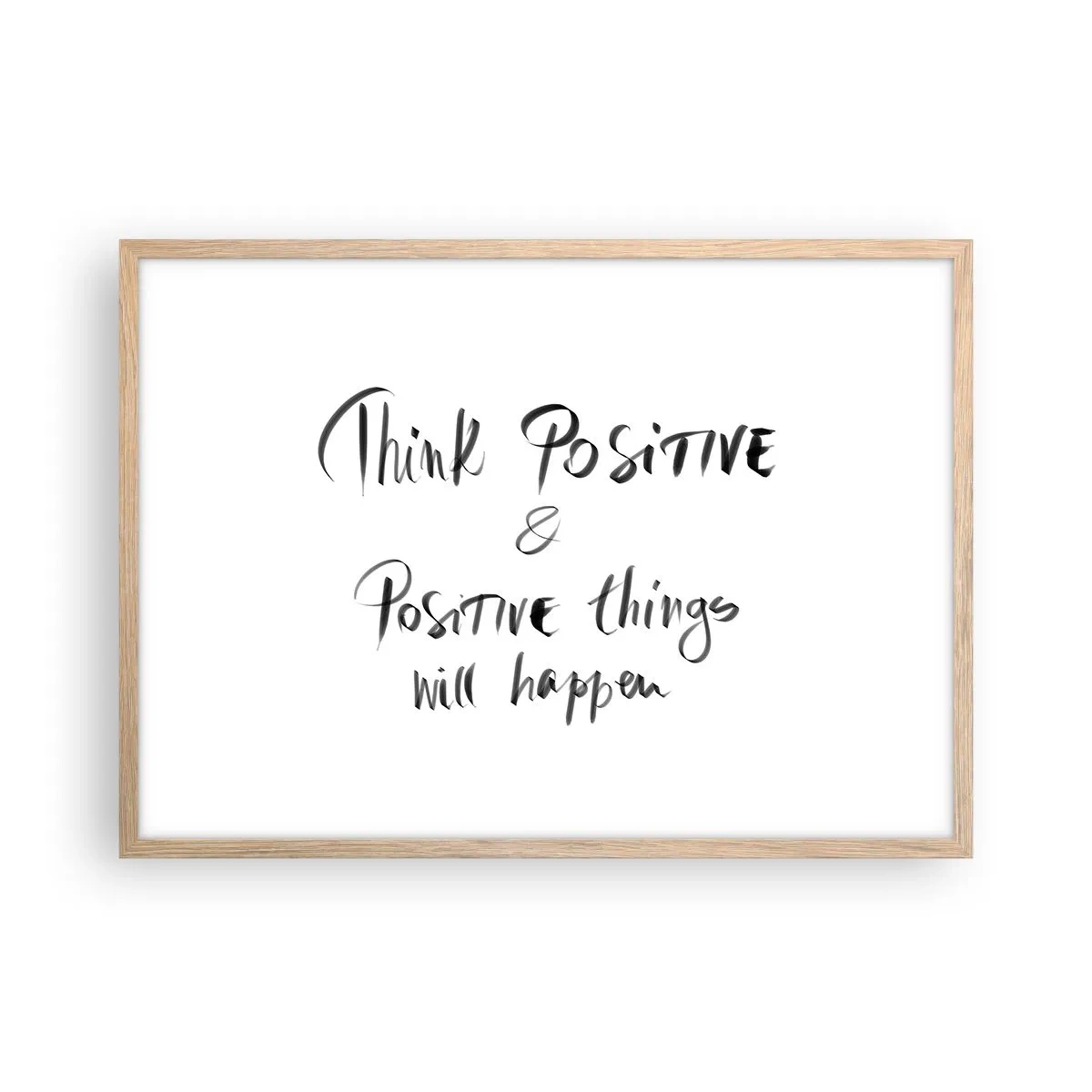 Plakát v rámu světlý dub - Jak žít? - 70x50 cm