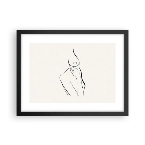 Plakát v černém rámu - Vlna melancholie - 40x30 cm