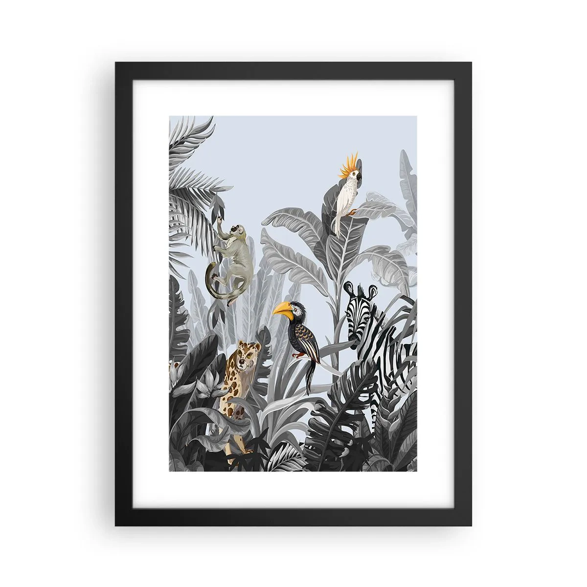 Plakát v černém rámu - Africká pohádka - 30x40 cm