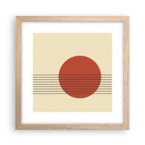 Plakát v rámu světlý dub - Pořád dokola - 30x30 cm