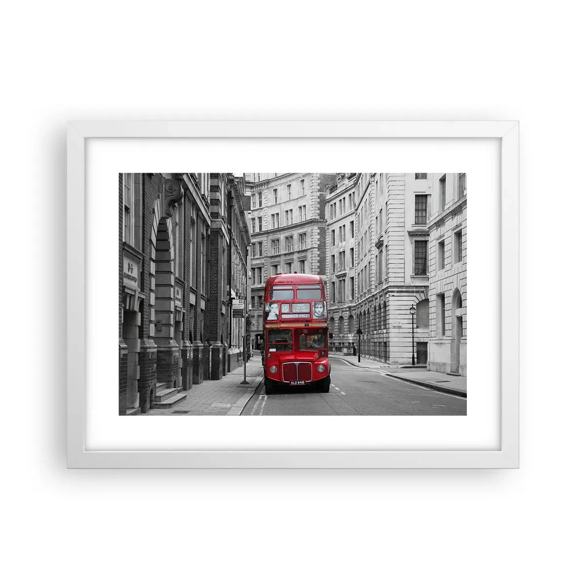 Plakát v bílém rámu - Všednost nemusí být šedá - 40x30 cm