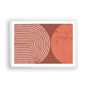 Plakát v bílém rámu - Blízký vztah - 70x50 cm