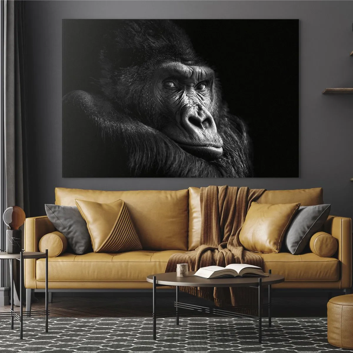 Obraz na skle - Na co tak koukáš? - 120x80 cm