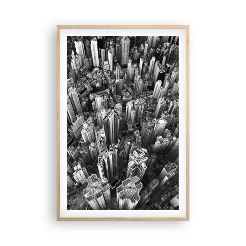 Plakát v rámu světlý dub - Stále výš a výš - 61x91 cm