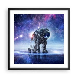 Plakát v černém rámu - Hvězdné nebe nade mnou - 50x50 cm