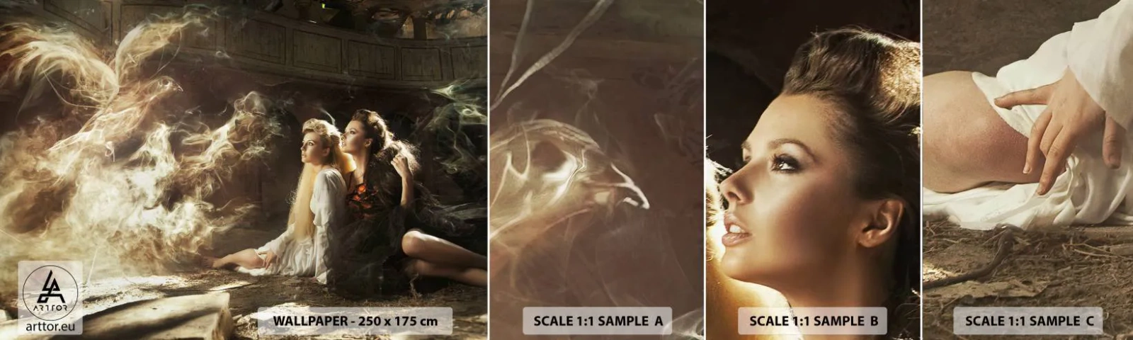 Fototapeta Vzorek Standard Eco - A byla poezie - Abstrakce, Phoenix, Žena - 100x30 cm