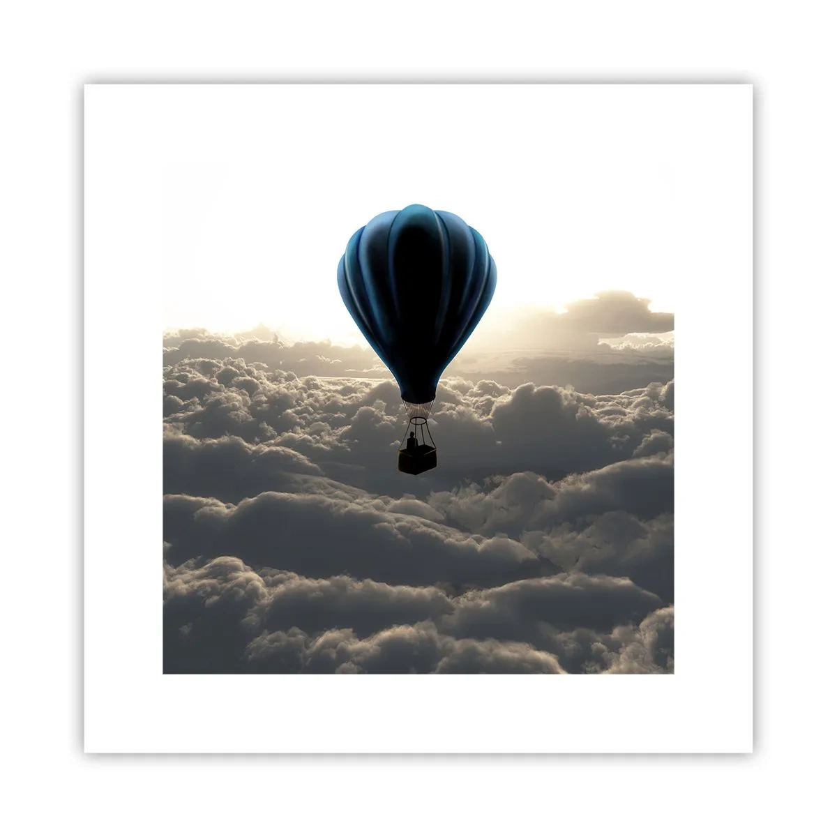 Plakát - Poutník nad oblaky - 30x30 cm