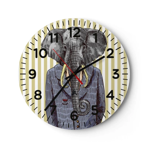 Nástěnné hodiny - Elegantní od přírody - 40x40 cm