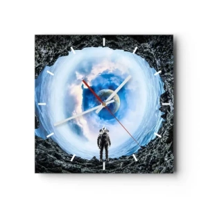 Nástěnné hodiny - Už blízko domova - 40x40 cm