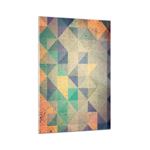 Obraz na skle - Republika trojúhelníků - 70x100 cm