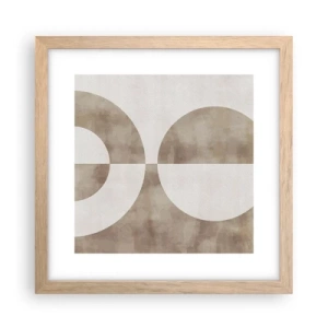 Plakát v rámu světlý dub - Podobnosti a rozdíly - 30x30 cm