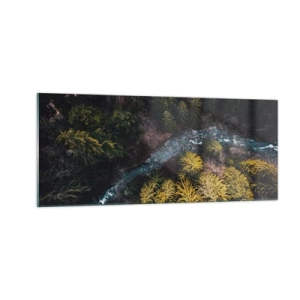 Obraz na skle - Rychle, stále rychleji - 100x40 cm
