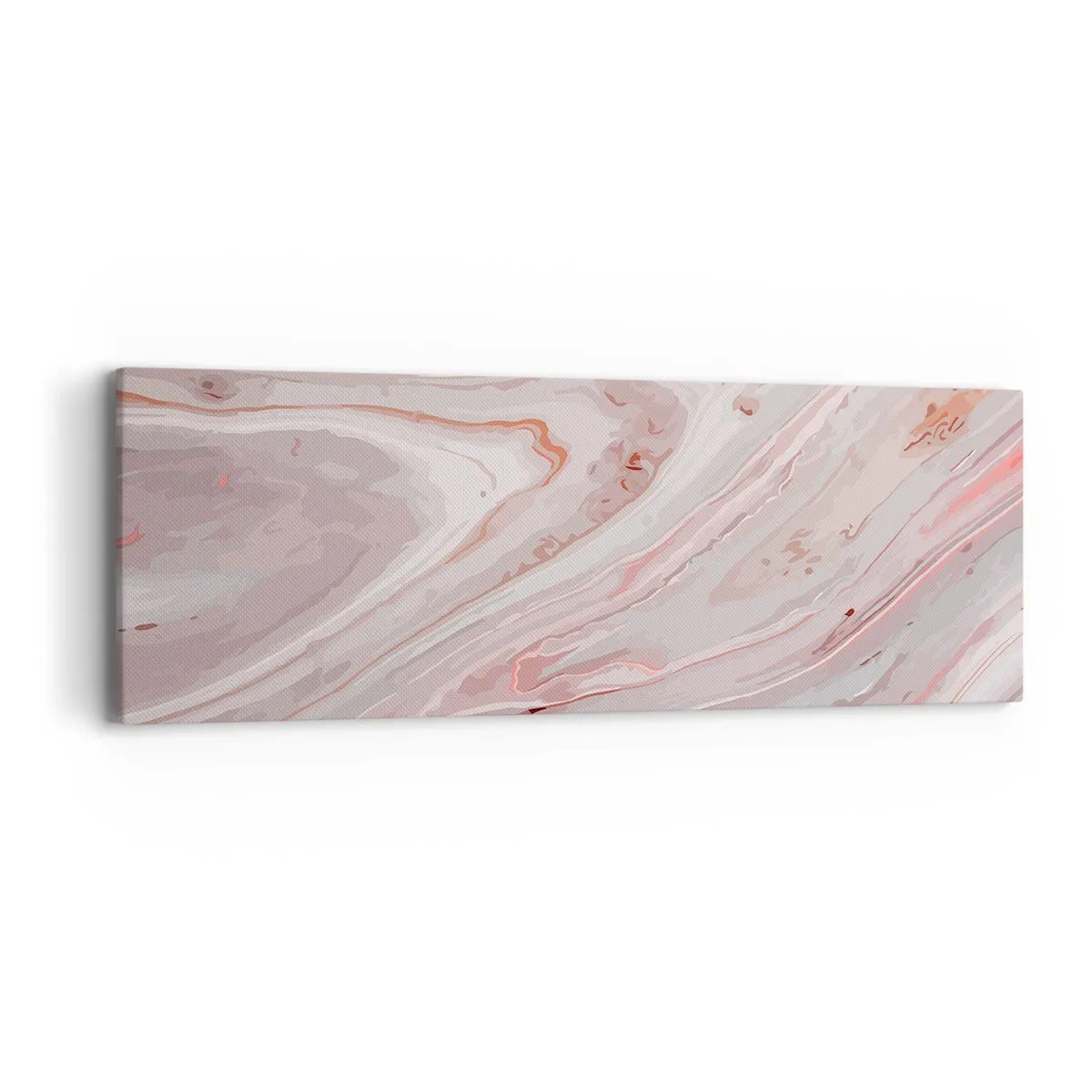 Obraz na plátně - Tekutá růžová - 90x30 cm