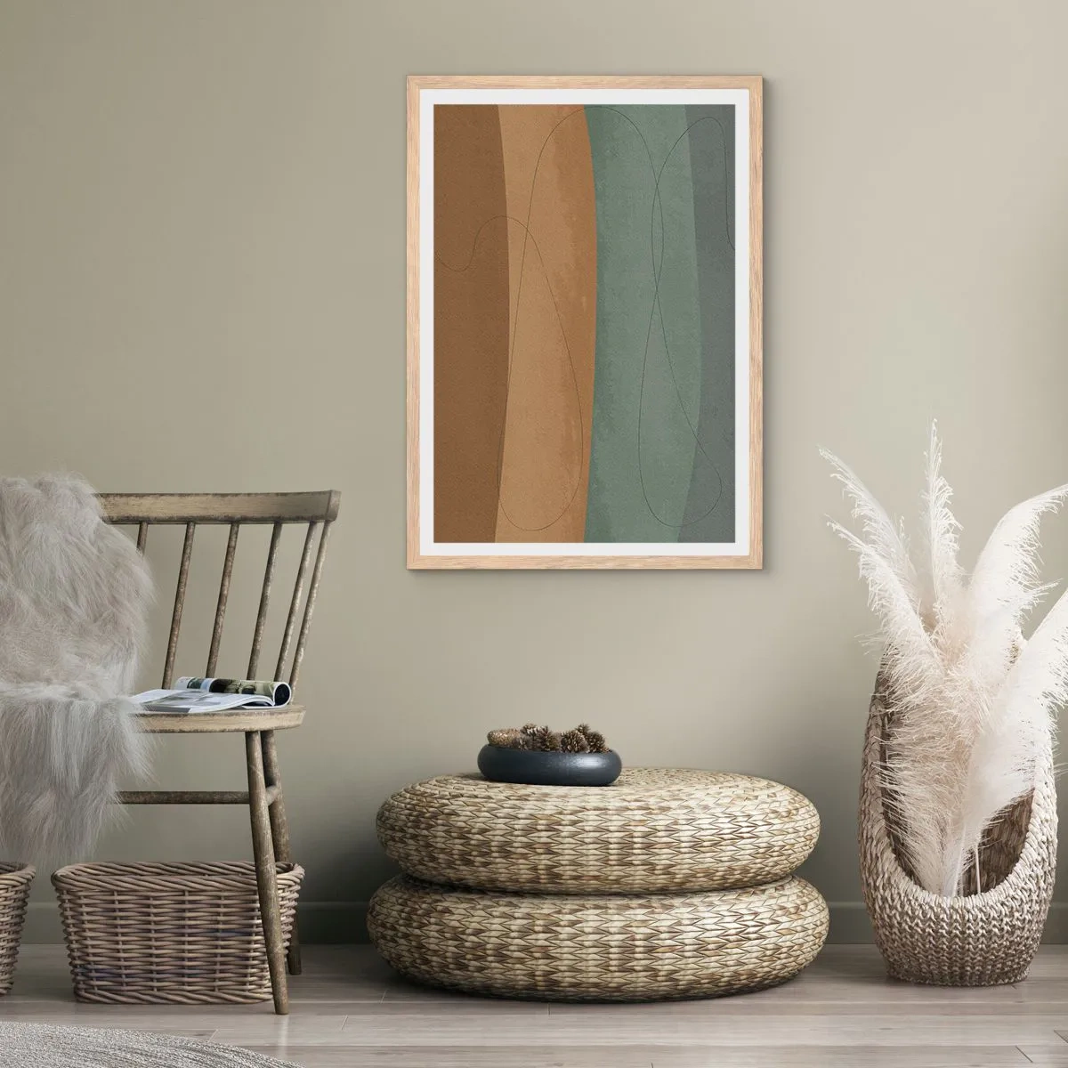 Plakát v rámu světlý dub - Horizontální kompozice - 61x91 cm