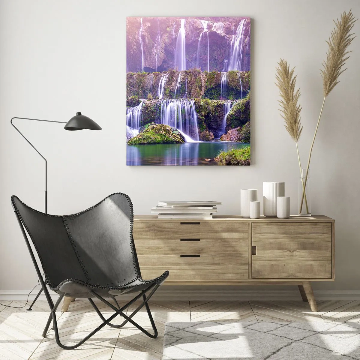 Obraz na skle - Schody do nebe - 50x70 cm