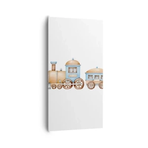 Obraz na plátně - Na dráze stojí… - 65x120 cm