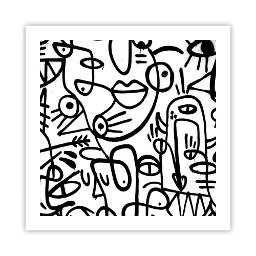 Plakát - Tváře a přeludy - 50x50 cm