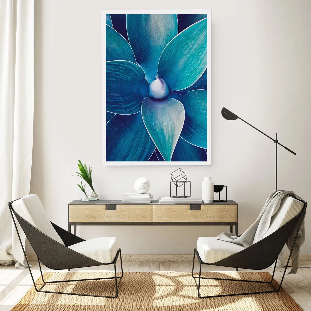 Plakát - Namodralý od nebe - 70x100 cm