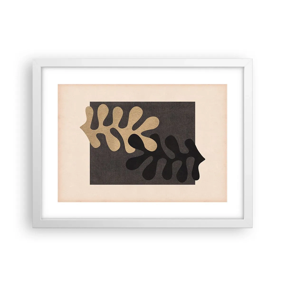 Plakát v bílém rámu - Nepřítomnost a doplnění - 40x30 cm