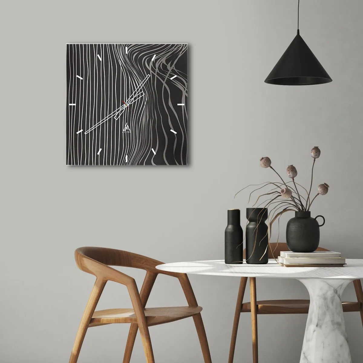 Nástěnné hodiny - Rytmus a přízvuk - 40x40 cm