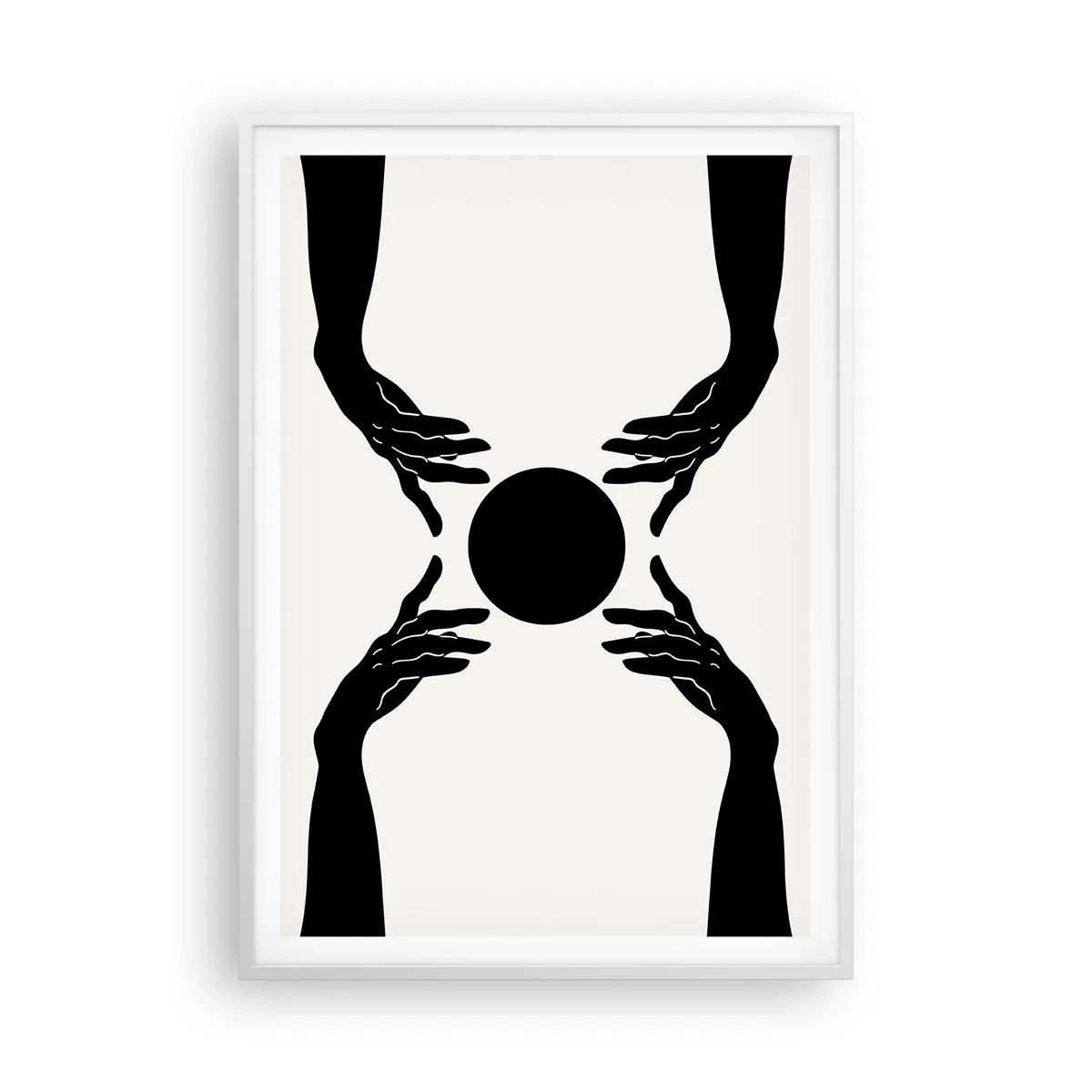 Plakát v bílém rámu - Tajné znamení - 70x100 cm