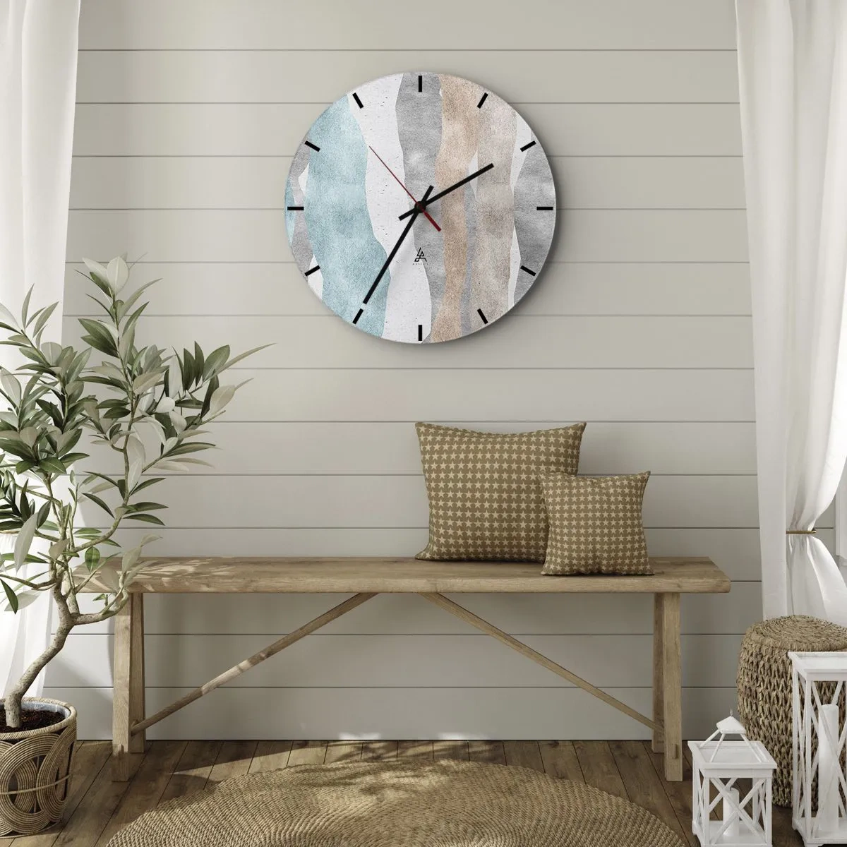 Nástěnné hodiny - Studie blízkosti - 40x40 cm