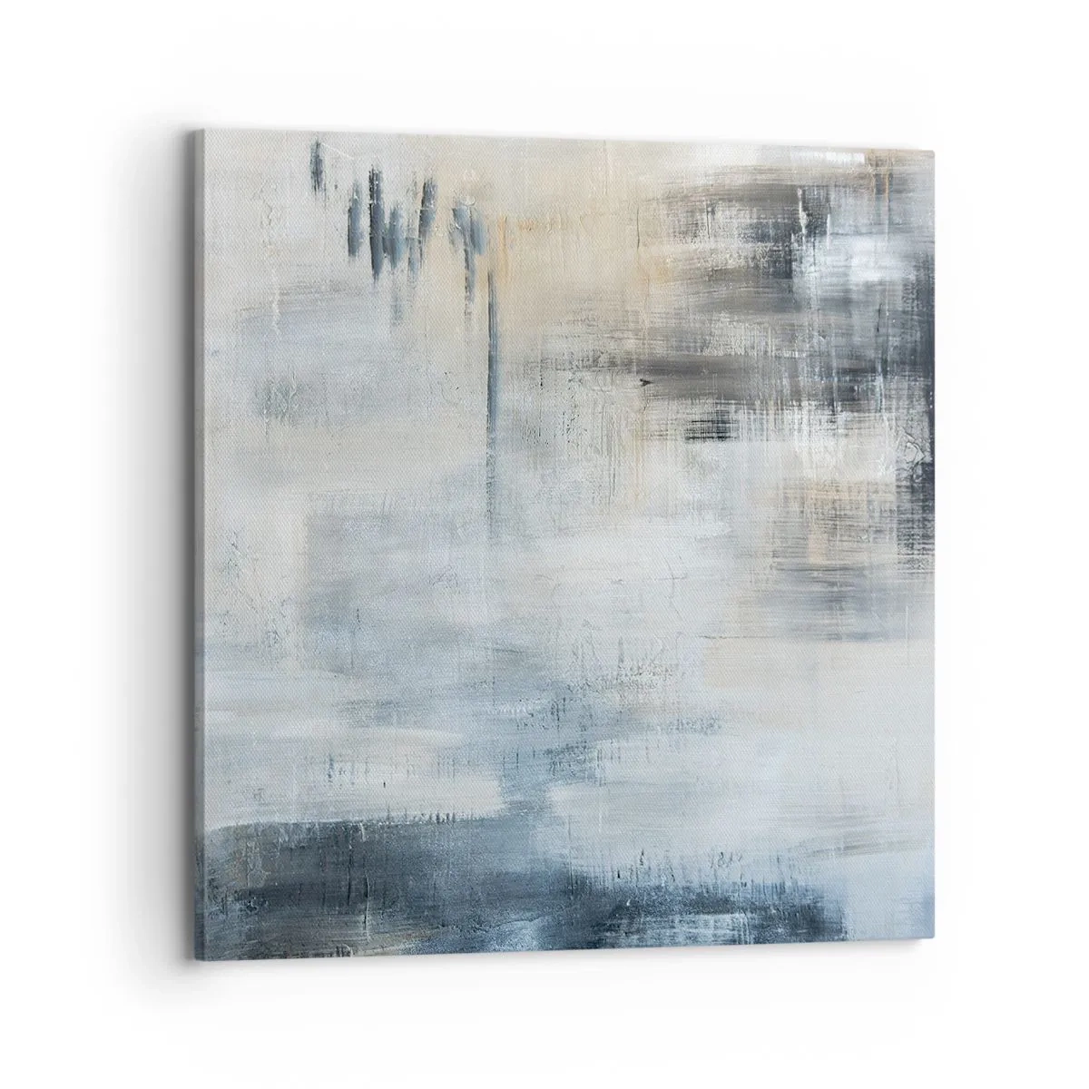 Obraz na plátně - Za závojem modré - 70x70 cm