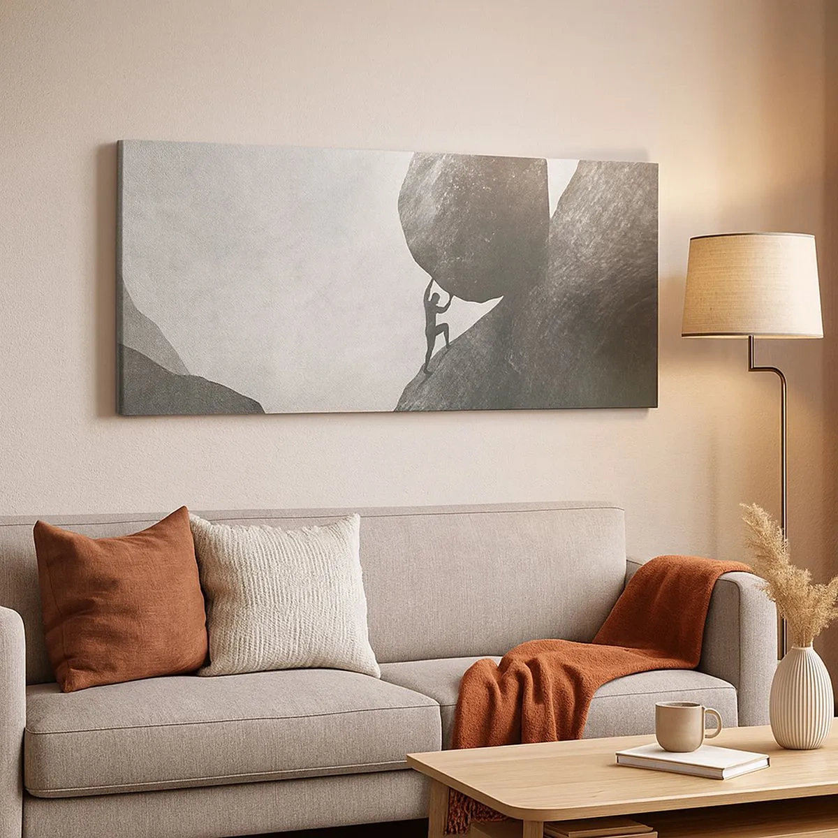 Obraz na plátně - Věřím, proti vší naději - 100x40 cm