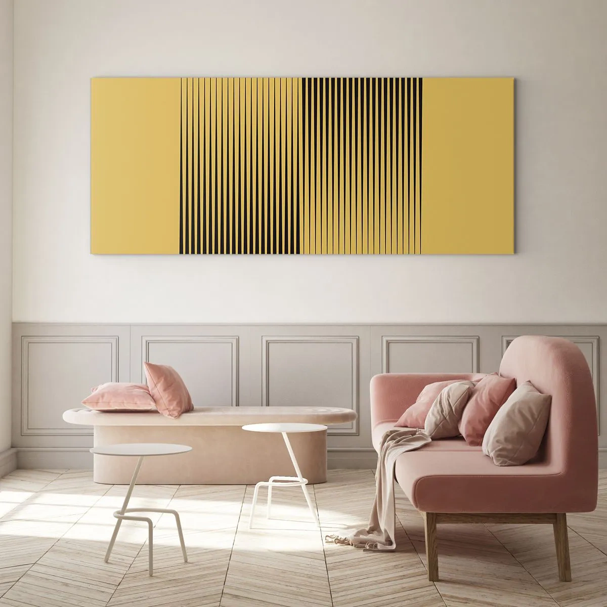Obraz na skle - Čtverec protikladů - 100x40 cm