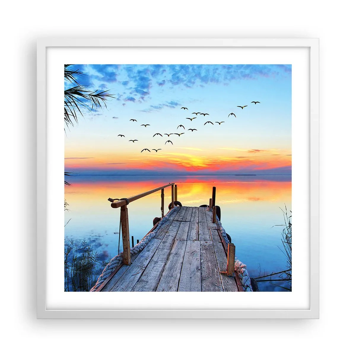 Plakát v bílém rámu - Je čas vrátit se… - 50x50 cm