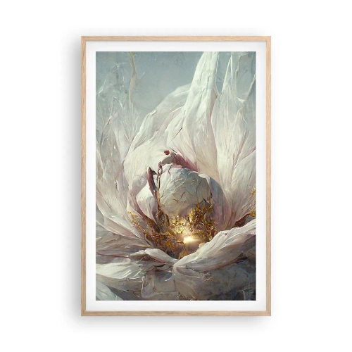 Plakát v rámu světlý dub - Rozkvétá jednou za sto let - 61x91 cm