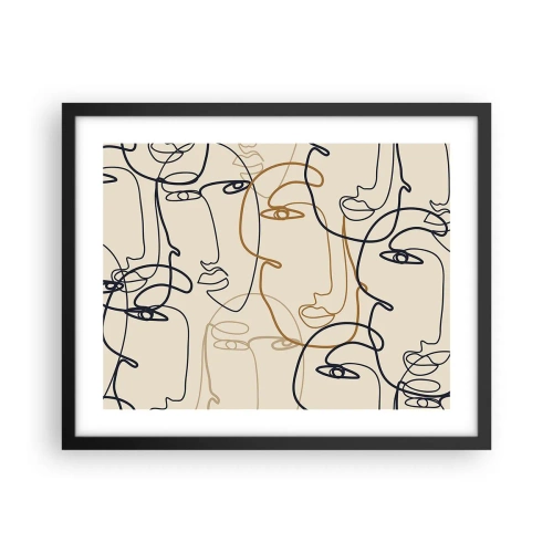 Plakát v černém rámu - Portrét znásobený - 50x40 cm