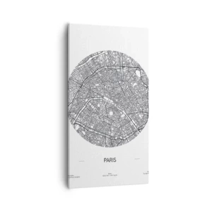 Obraz na plátně - Anatomie Paříže - 55x100 cm