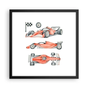 Plakát v černém rámu - Dohnat sen - 40x40 cm