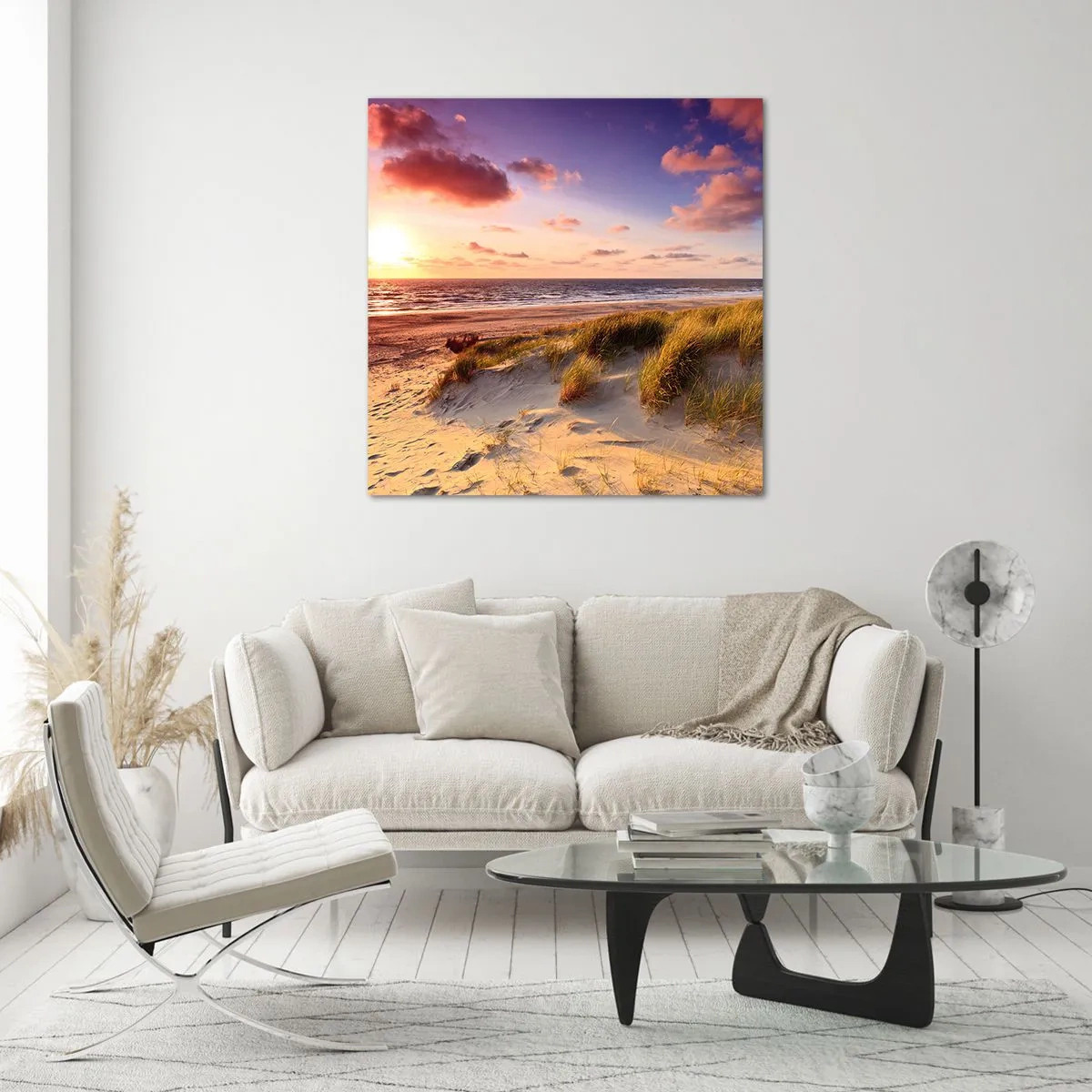 Obraz na skle - Už v létě voní vzduch - 70x70 cm