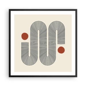 Plakát v černém rámu - Od začátku do konce - 60x60 cm