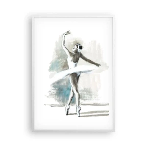 Plakát v bílém rámu - Zakletá do labutě - 70x100 cm
