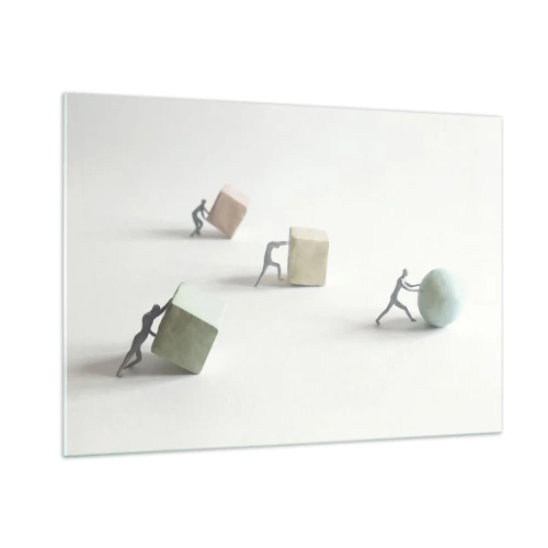 Obraz na skle - Život samotný - 100x70 cm