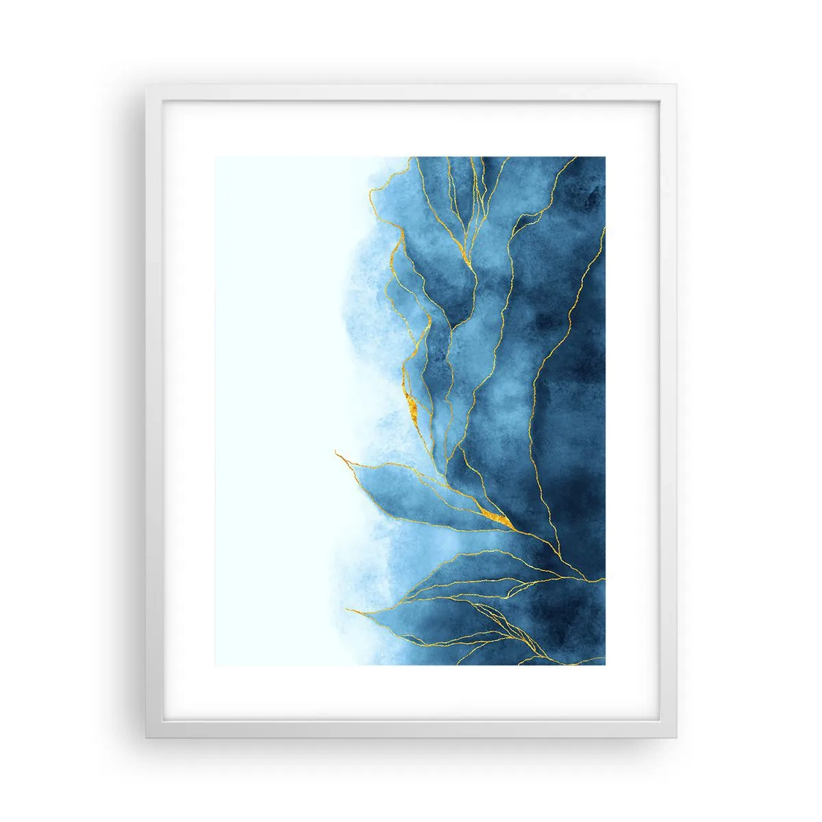 Plakát v bílém rámu - Blankyt ve zlatě - 40x50 cm
