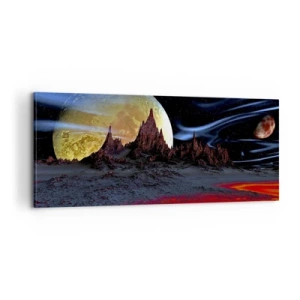 Obraz na plátně - Neznámý svět - 100x40 cm