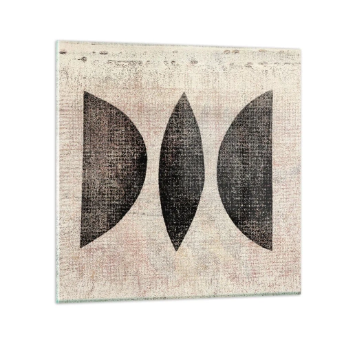 Obraz na skle - Etnická abstrakce - 30x30 cm